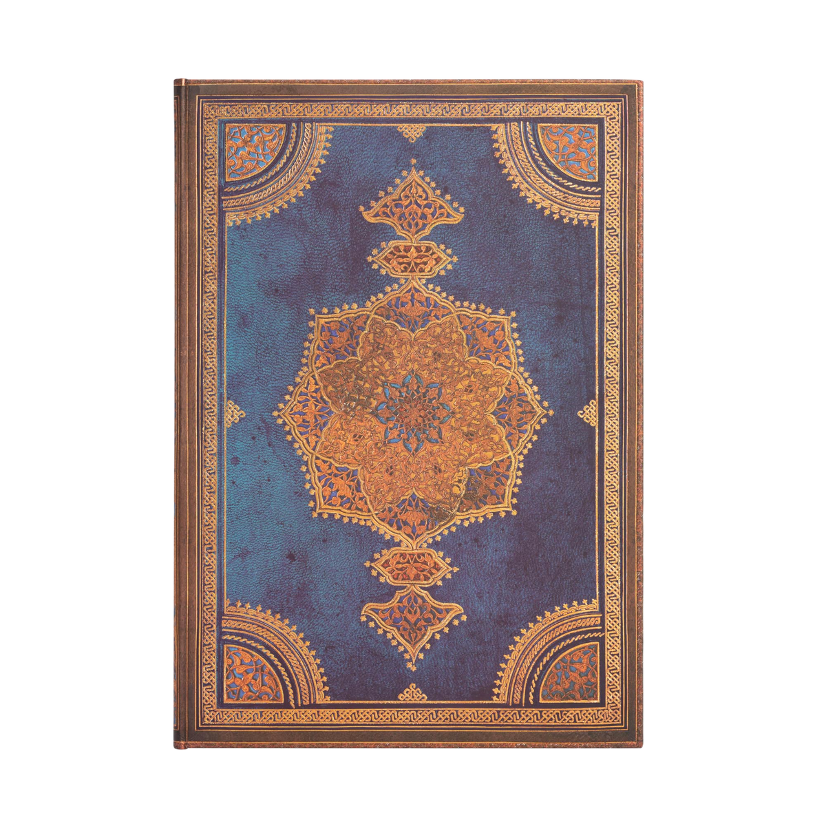 Paperblanks Safavid Indigo Grande Hardback Journal – Plain, 128 Pages – front cover