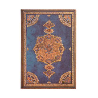 Paperblanks Safavid Indigo Grande Hardback Journal – Plain, 128 Pages – front cover