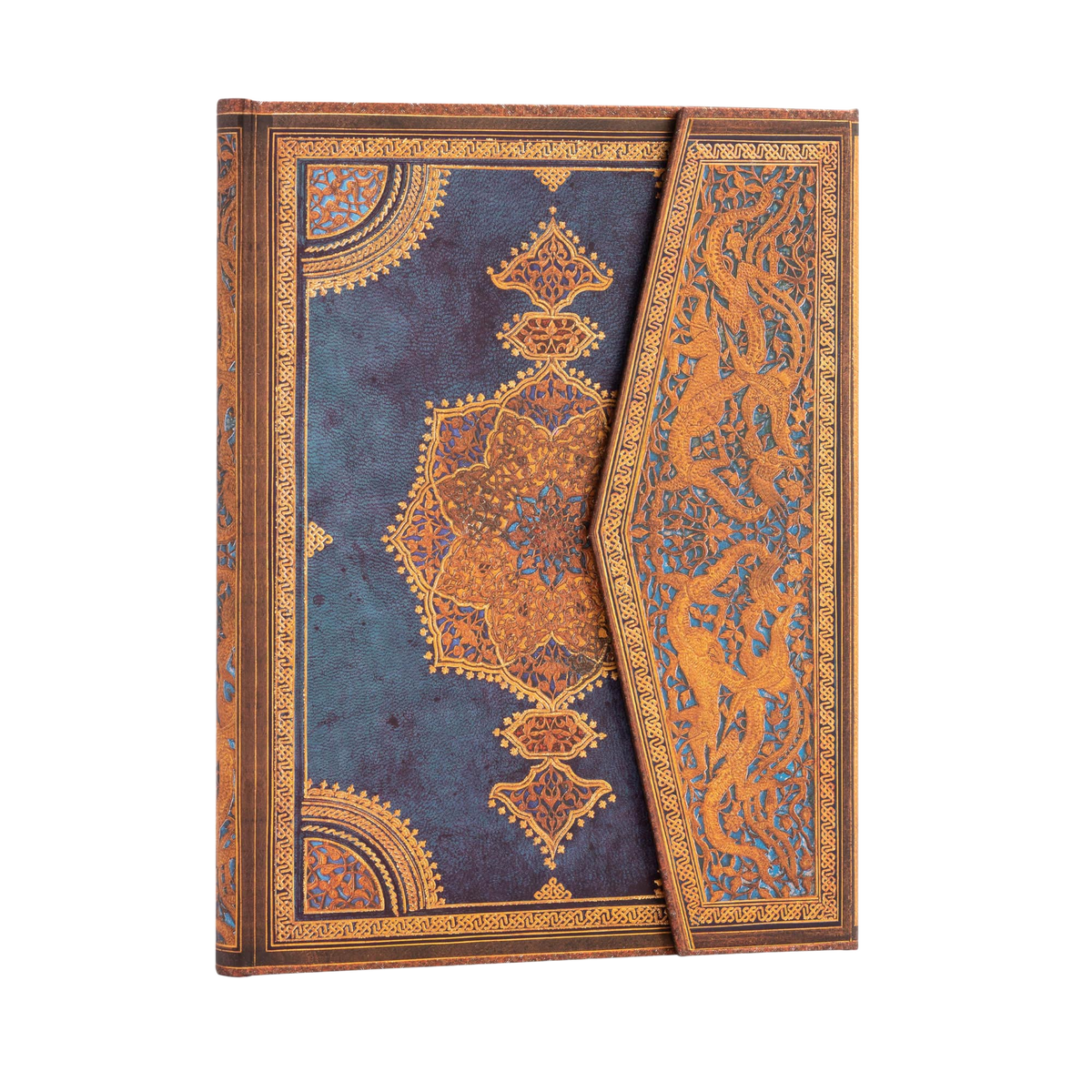 Paperblanks Safavid Indigo Ultra Hardback Journal – Lined, 144 Pages – angled view