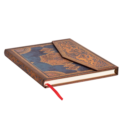 Paperblanks Safavid Indigo Ultra Hardback Journal – Lined, 144 Pages – page edge