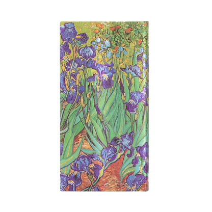 Paperblanks Van Gogh’s Irises Slim Hardback Journal – Lined, 176 Pages – back cover