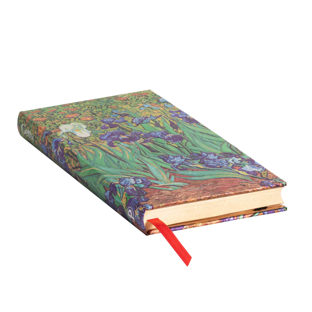 Paperblanks Van Gogh’s Irises Slim Hardback Journal – Lined, 176 Pages – page edge