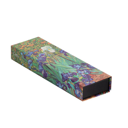 Paperblanks Van Gogh’s Irises Pencil Case – angled view