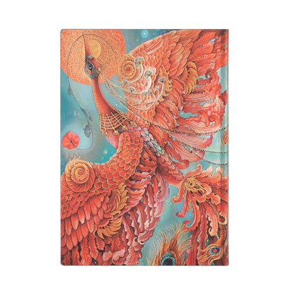 Paperblanks Firebird Midi Softback Flexi Journal – Lined, 176 Pages – back cover