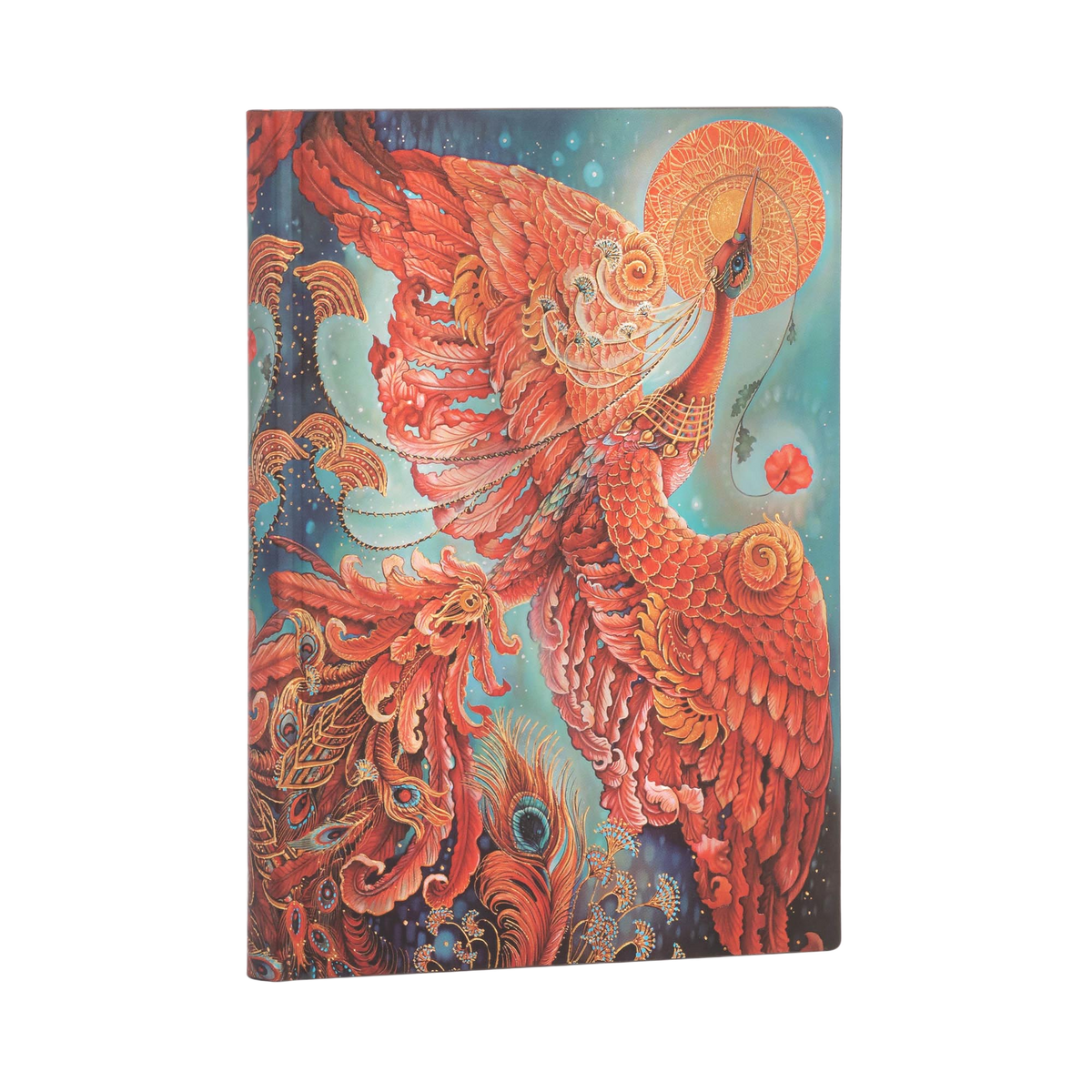 Paperblanks Firebird Midi Softback Flexi Journal – Plain, 176 Pages – angled view