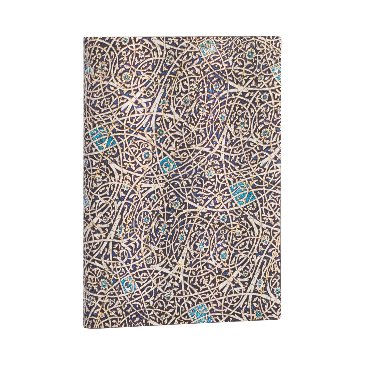 Paperblanks Granada Turquoise Midi Softback Flexi Journal – Lined, 176 Pages – angled view