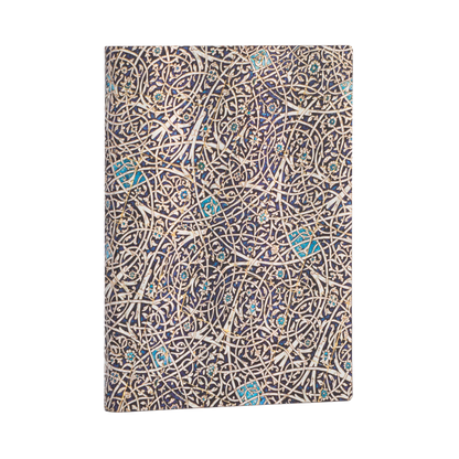 Paperblanks Granada Turquoise Midi Softback Flexi Journal – Lined, 176 Pages – angled view
