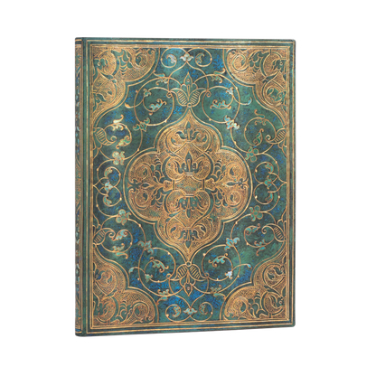 Paperblanks Turquoise Chronicles Ultra Softback Flexi Journal – Plain, 176 Pages – angled view