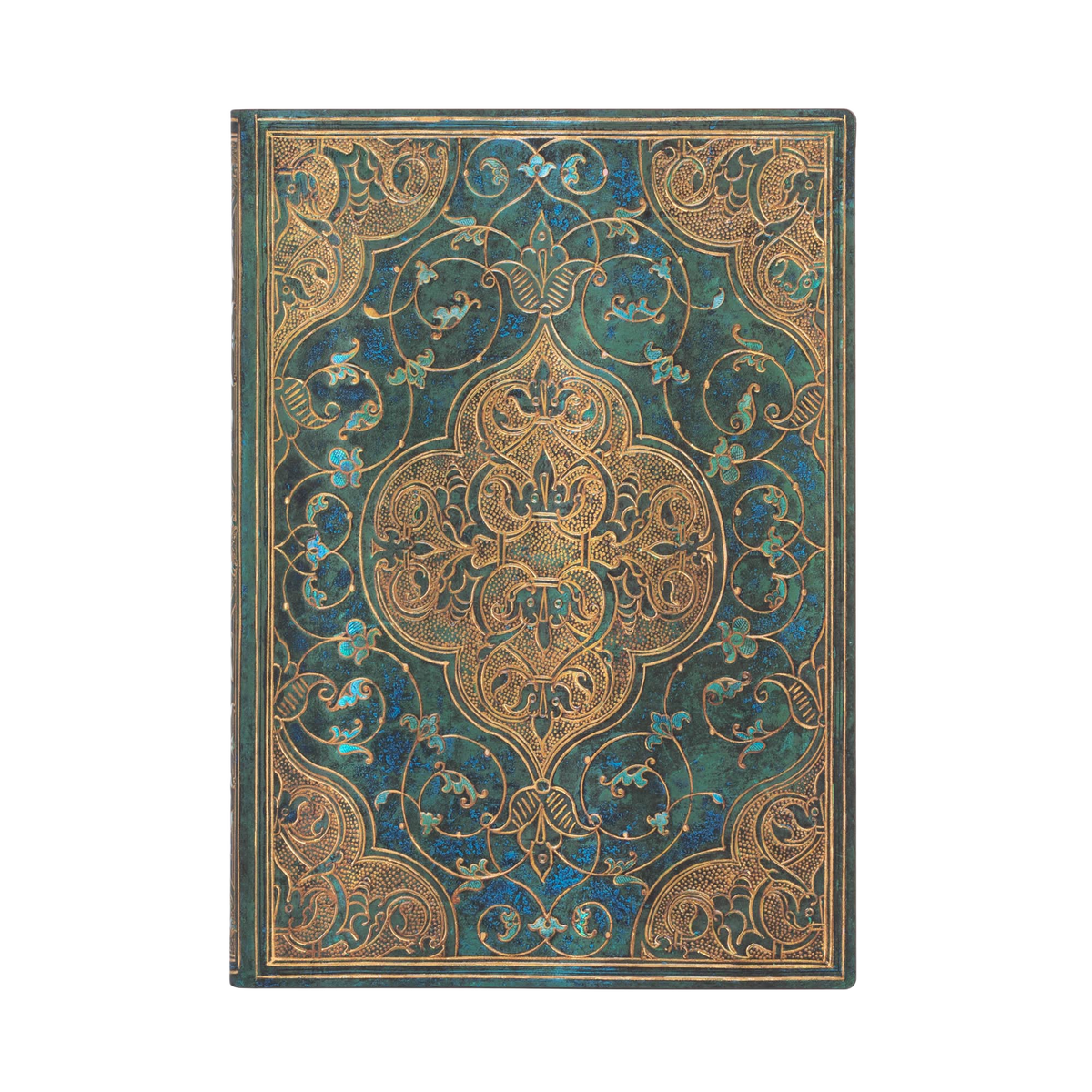 Paperblanks Turquoise Chronicles Midi Softback Flexi Journal – Lined, 176 Pages – front cover