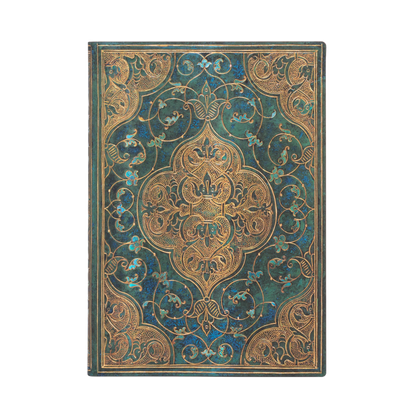 Paperblanks Turquoise Chronicles Midi Softback Flexi Journal – Lined, 176 Pages – front cover
