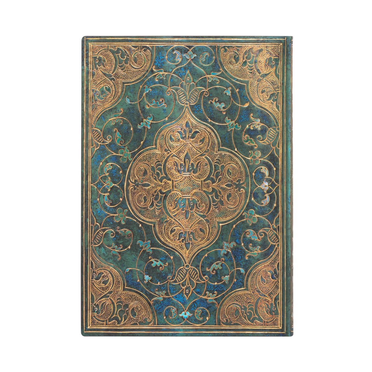 Paperblanks Turquoise Chronicles Midi Softback Flexi Journal – Plain, 176 Pages – back cover