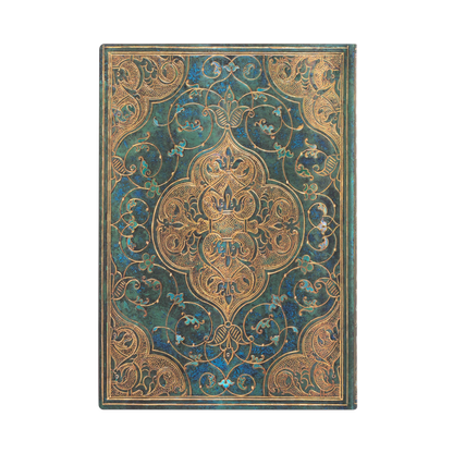Paperblanks Turquoise Chronicles Midi Softback Flexi Journal – Plain, 176 Pages – back cover