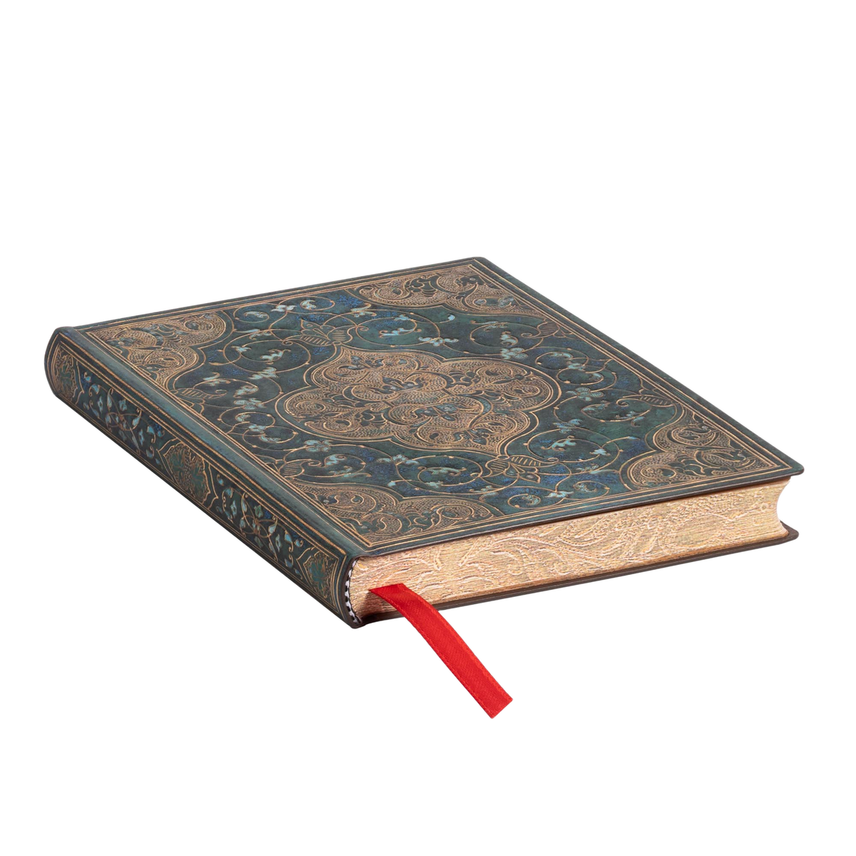 Paperblanks Turquoise Chronicles Mini Softback Flexi Journal – Lined, 208 Pages – page edge