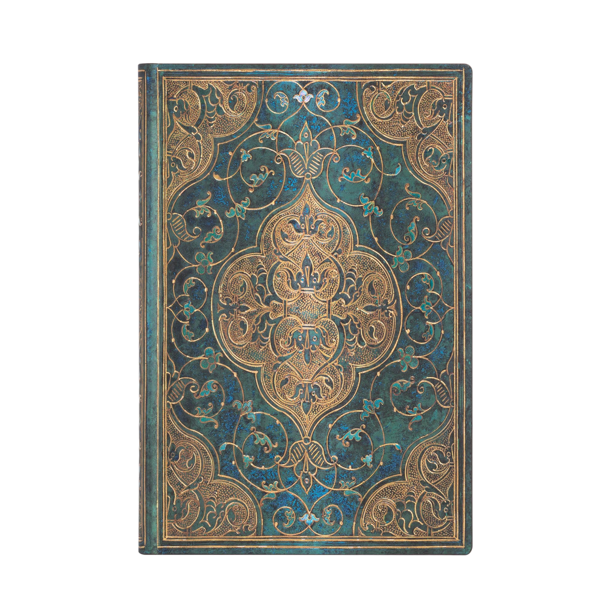 Paperblanks Turquoise Chronicles Mini Softback Flexi Journal – Lined, 208 Pages – front cover