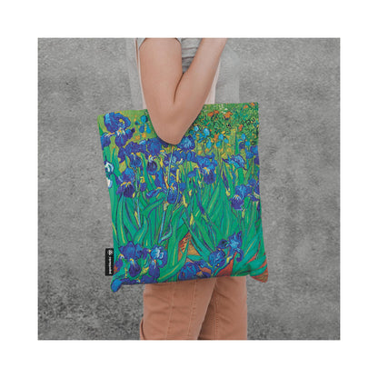 Paperblanks Van Gogh’s Irises Cotton Tote Bag – side view