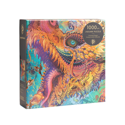 Paperblanks Humming Dragon 1000-Piece Jigsaw Puzzle – angled view