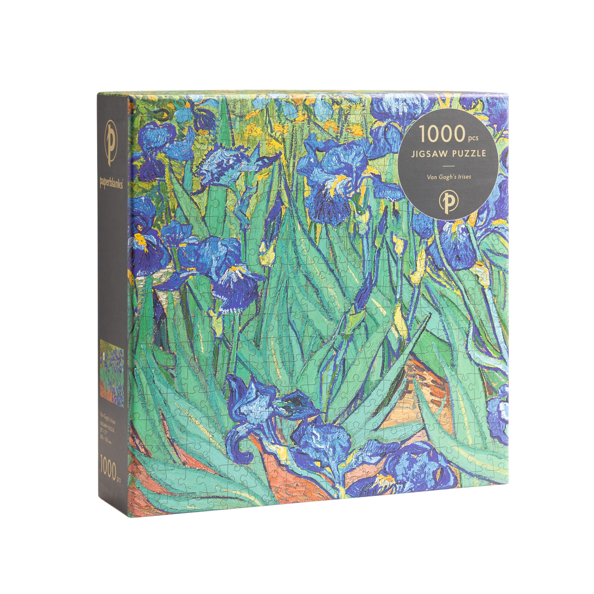 Paperblanks Van Gogh’s Irises 1000-Piece Jigsaw Puzzle – angled view