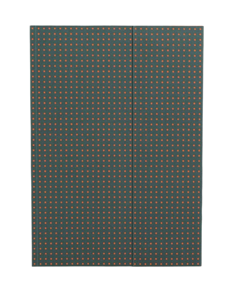 Paper-Oh Circulo Grey on Orange A4 Softback Notebook – Lined – product view