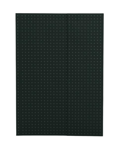 Paper-Oh Circulo Black on Grey A5 Softback Notebook – Plain – product view