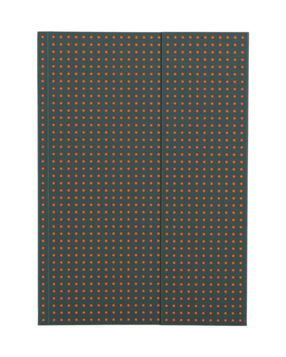 Paper-Oh Circulo Grey on Orange A5 Softback Notebook – Plain – product view