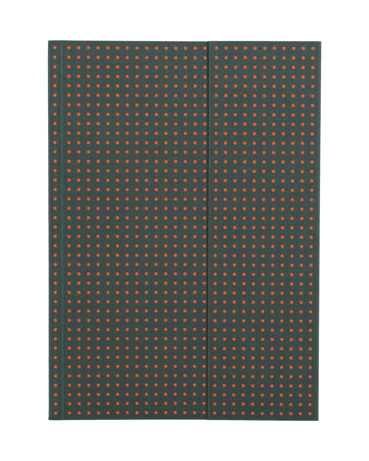 Paper-Oh Circulo Grey on Orange A5 Softback Notebook – Plain – front cover