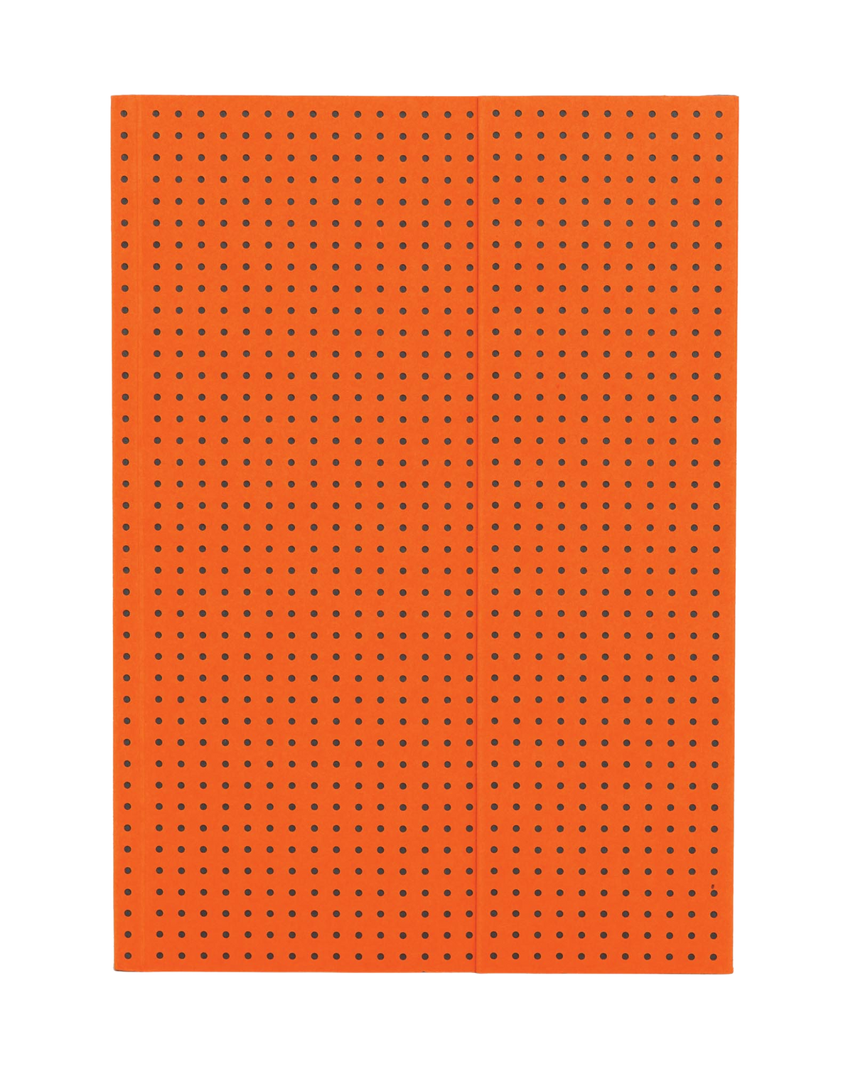 Paper-Oh Circulo Orange on Grey A5 Softback Notebook – Plain – front cover