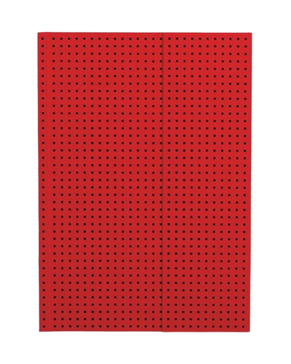 Paper-Oh Circulo Red on Black A5 Softback Notebook – Lined – product view