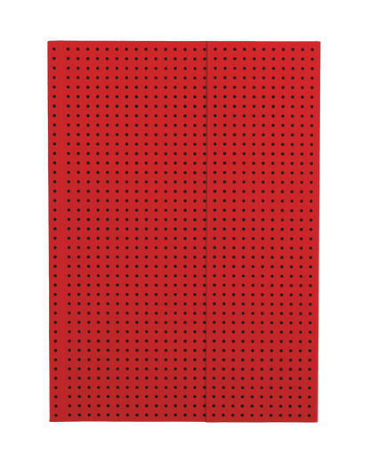 Paper-Oh Circulo Red on Black A5 Softback Notebook – Lined – front cover