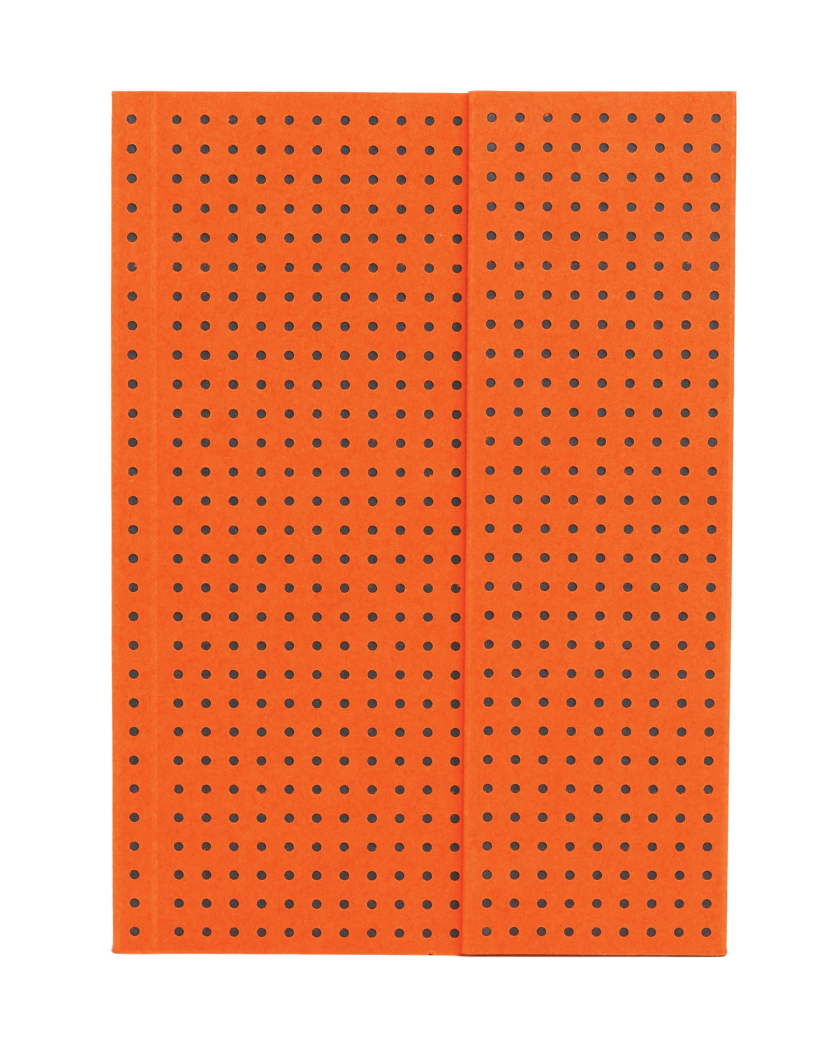 Paper-Oh Circulo Orange on Grey A6 Softback Notebook – Plain – front cover