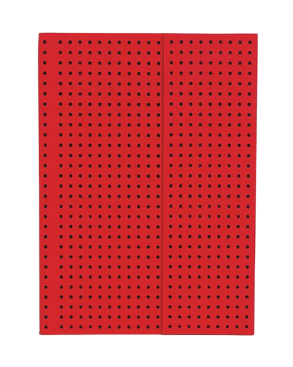 Paper-Oh Circulo Red on Black A6 Softback Notebook – Lined – product view