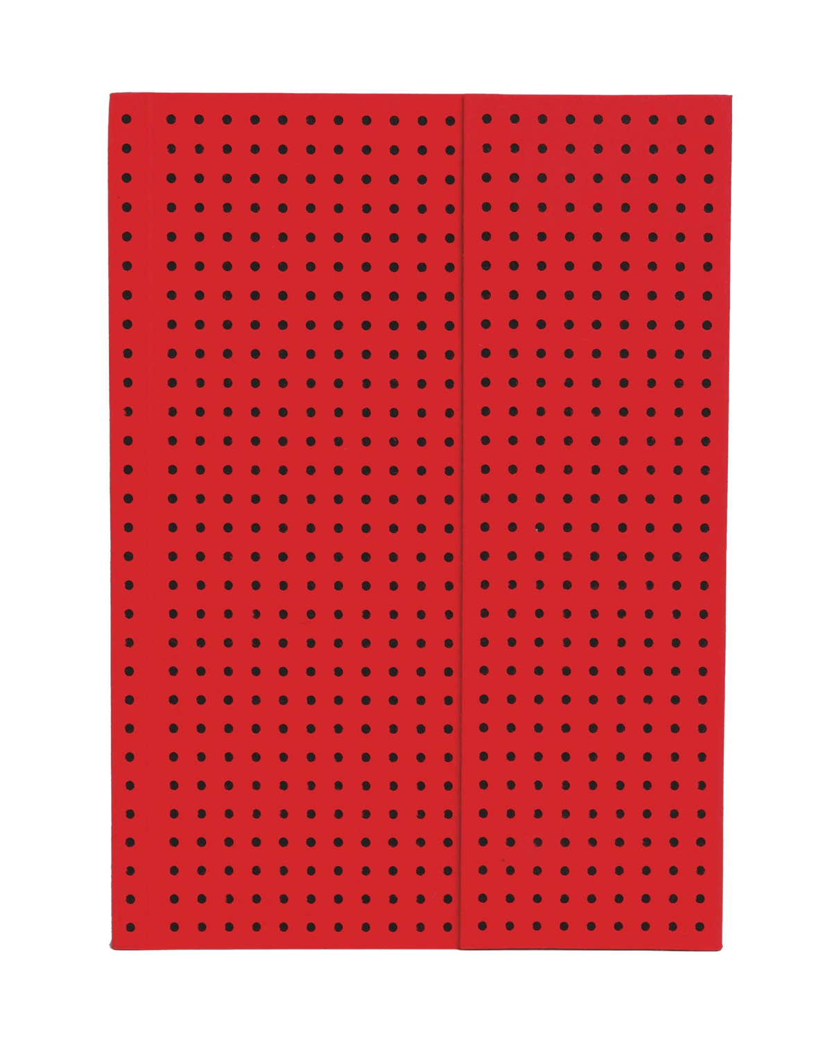 Paper-Oh Circulo Red on Black A6 Softback Notebook – Lined – front cover