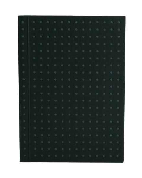 Paper-Oh Circulo Black on Grey A7 Softback Notebook – Lined – product view