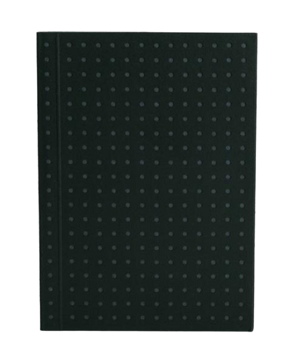 Paper-Oh Circulo Black on Grey A7 Softback Notebook – Plain – product view