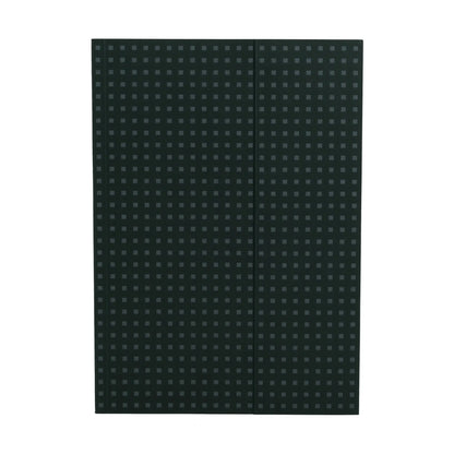 Paper-Oh Circulo Black on Grey A7 Softback Notebook – Plain – front cover