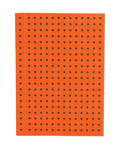 Paper-Oh Circulo Orange on Grey A7 Softback Notebook – Lined – product view