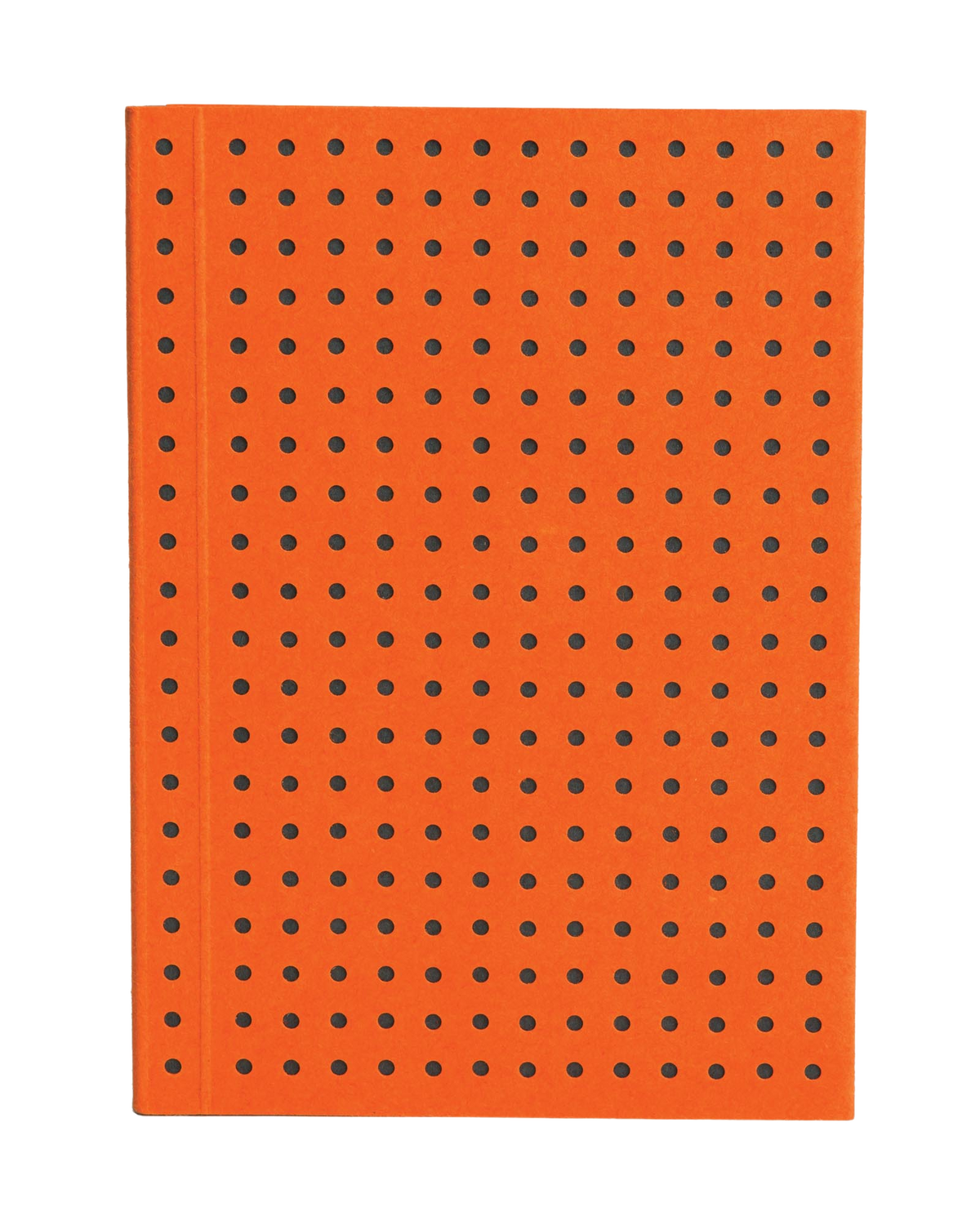 Paper-Oh Circulo Orange on Grey A7 Softback Notebook – Lined – front cover