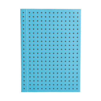 Paper-Oh Circulo Blue on Grey A7 Softback Notebook – Lined – front cover