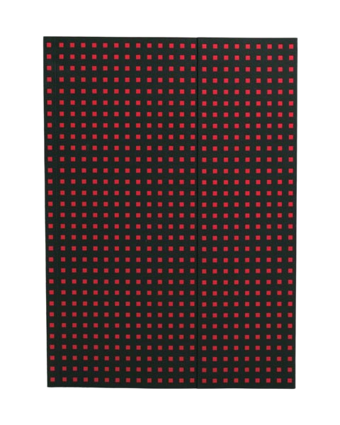 Paper-Oh Quadro Black on Red A4 Softback Notebook – Lined – product view