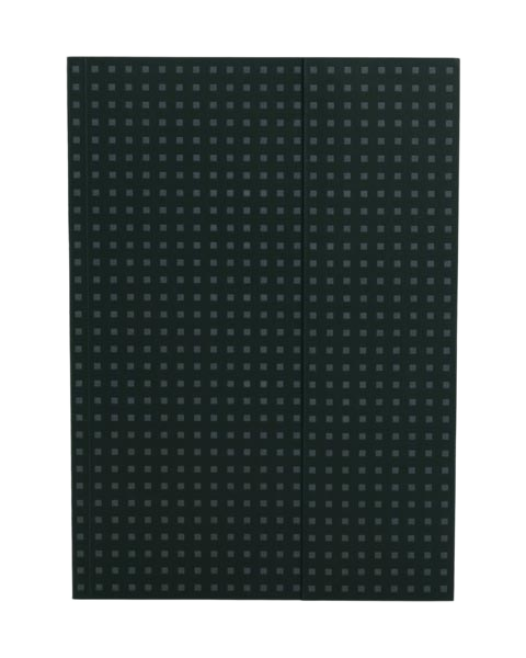 Paper-Oh Quadro Black on Grey A4 Softback Notebook – Plain – product view