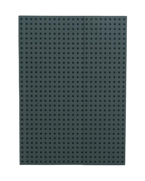 Paper-Oh Quadro Grey on Black A4 Softback Notebook – Lined – product view