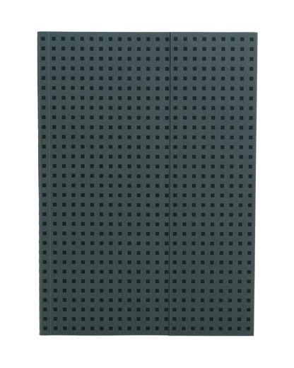 Paper-Oh Quadro Grey on Black A4 Softback Notebook – Lined – front cover