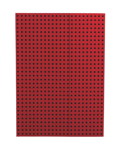 Paper-Oh Quadro Red on Black A4 Softback Notebook – Lined – product view