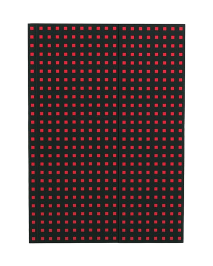 Paper-Oh Quadro Black on Red B5 Softback Notebook – Plain – product view