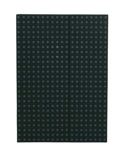 Paper-Oh Quadro Black on Grey B5 Softback Notebook – Plain – product view