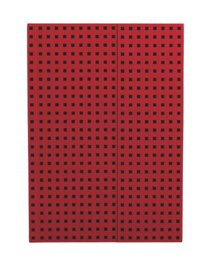Paper-Oh Quadro Red on Black B5 Softback Notebook – Lined – product view