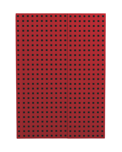 Paper-Oh Quadro Red on Black B5 Softback Notebook – Plain – front cover