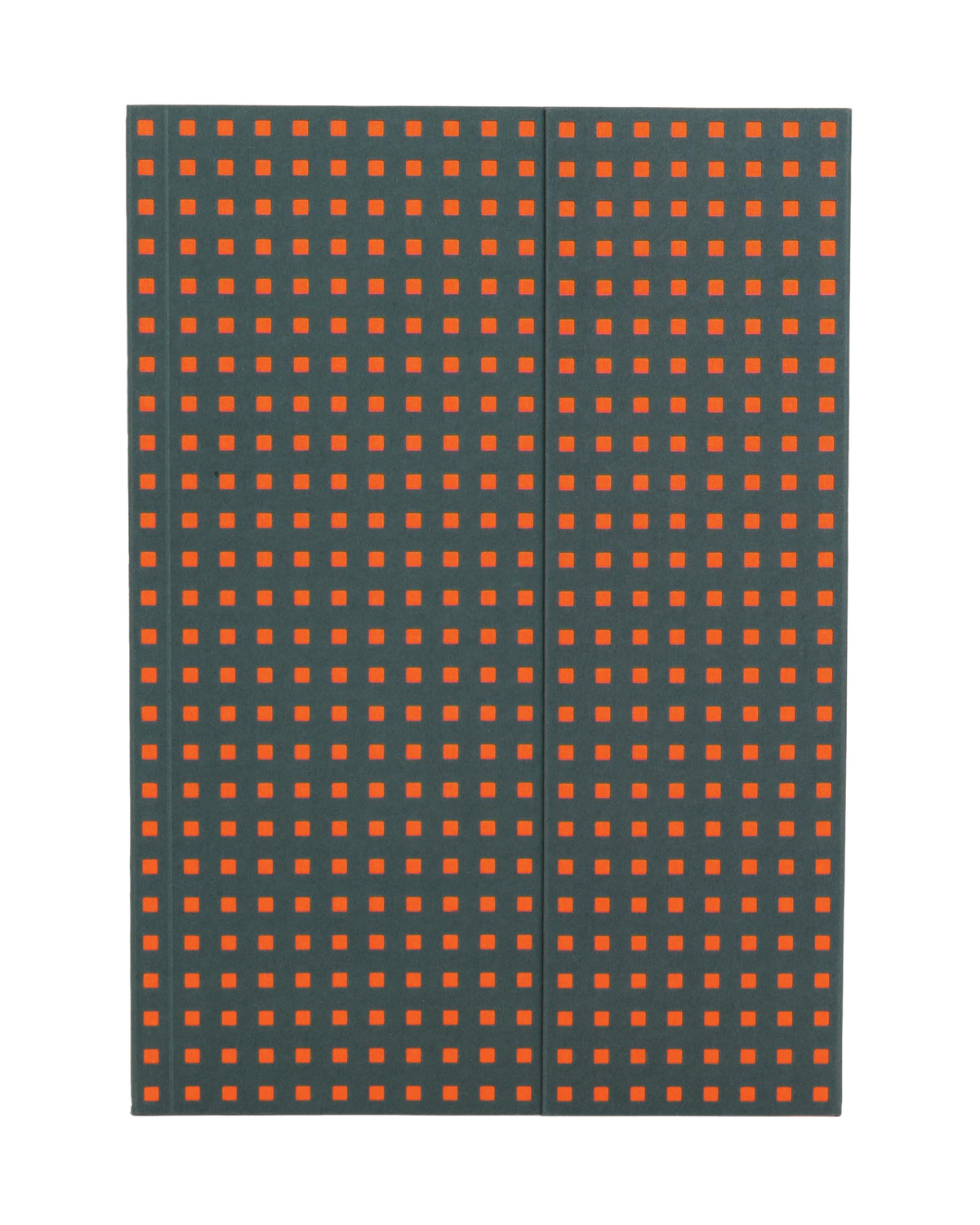 Paper-Oh Quadro Grey on Orange B5 Softback Notebook – Lined – front cover