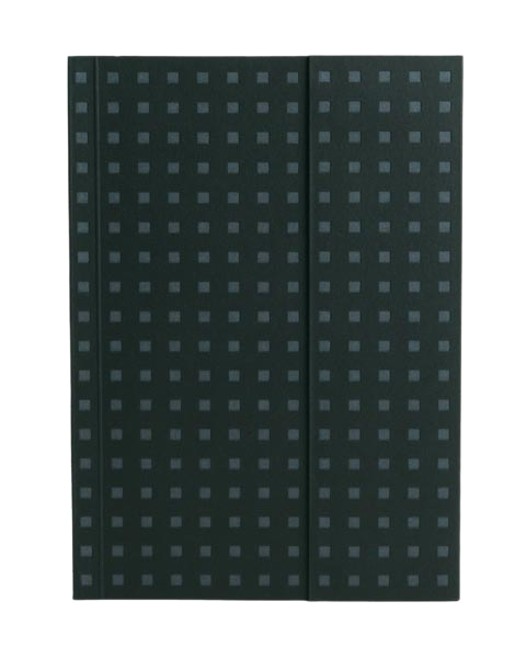 Paper-Oh Quadro Black on Grey B6 Softback Notebook – Lined – product view