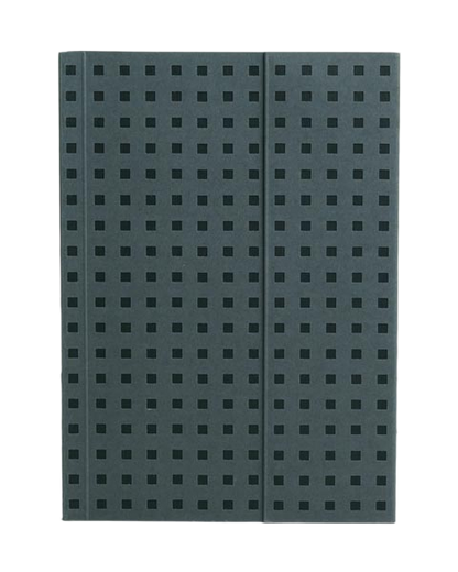 Paper-Oh Quadro Grey on Black B6 Softback Notebook – Lined – product view