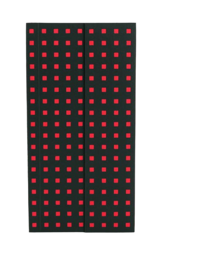 Paper-Oh Quadro Black on Red B6.5 Softback Notebook – Plain – product view